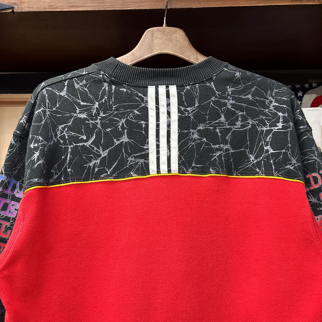 80s 아디다스 실버택 마블링 트레포일 그래픽 스웻셔츠 N1223 상품이미지5