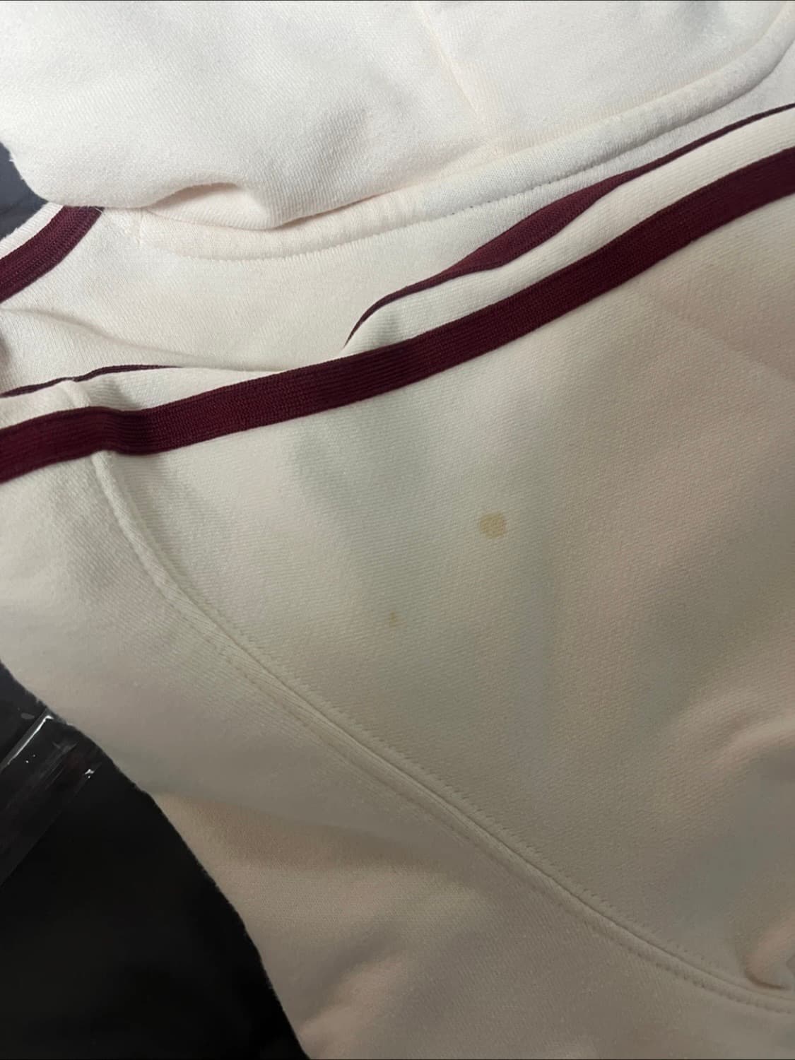 널디 크림버건디 후드티 상품이미지2