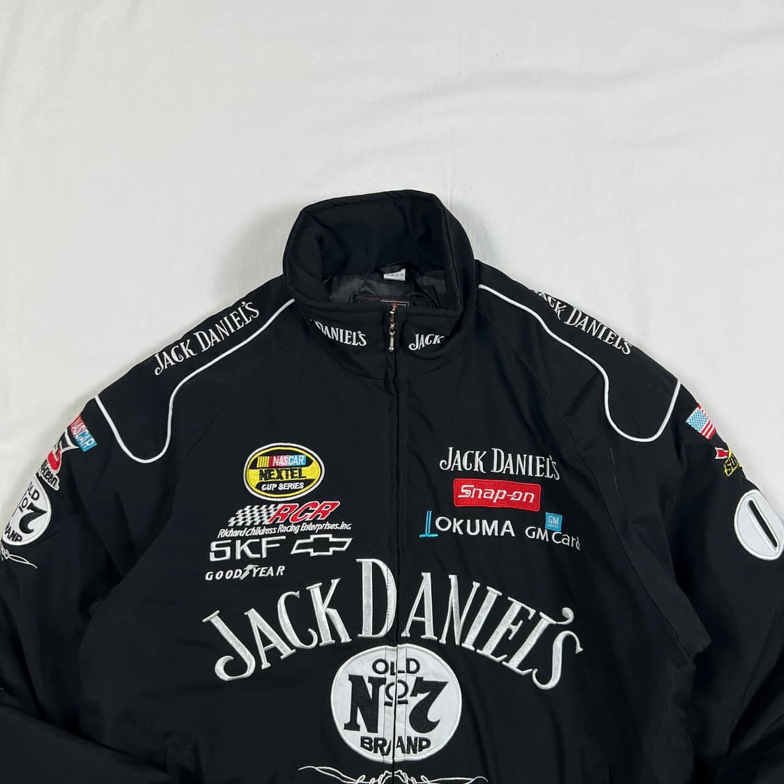 jh 디자인 나스카 잭다니엘스 팀 레이싱 봄버 자켓 상품이미지2