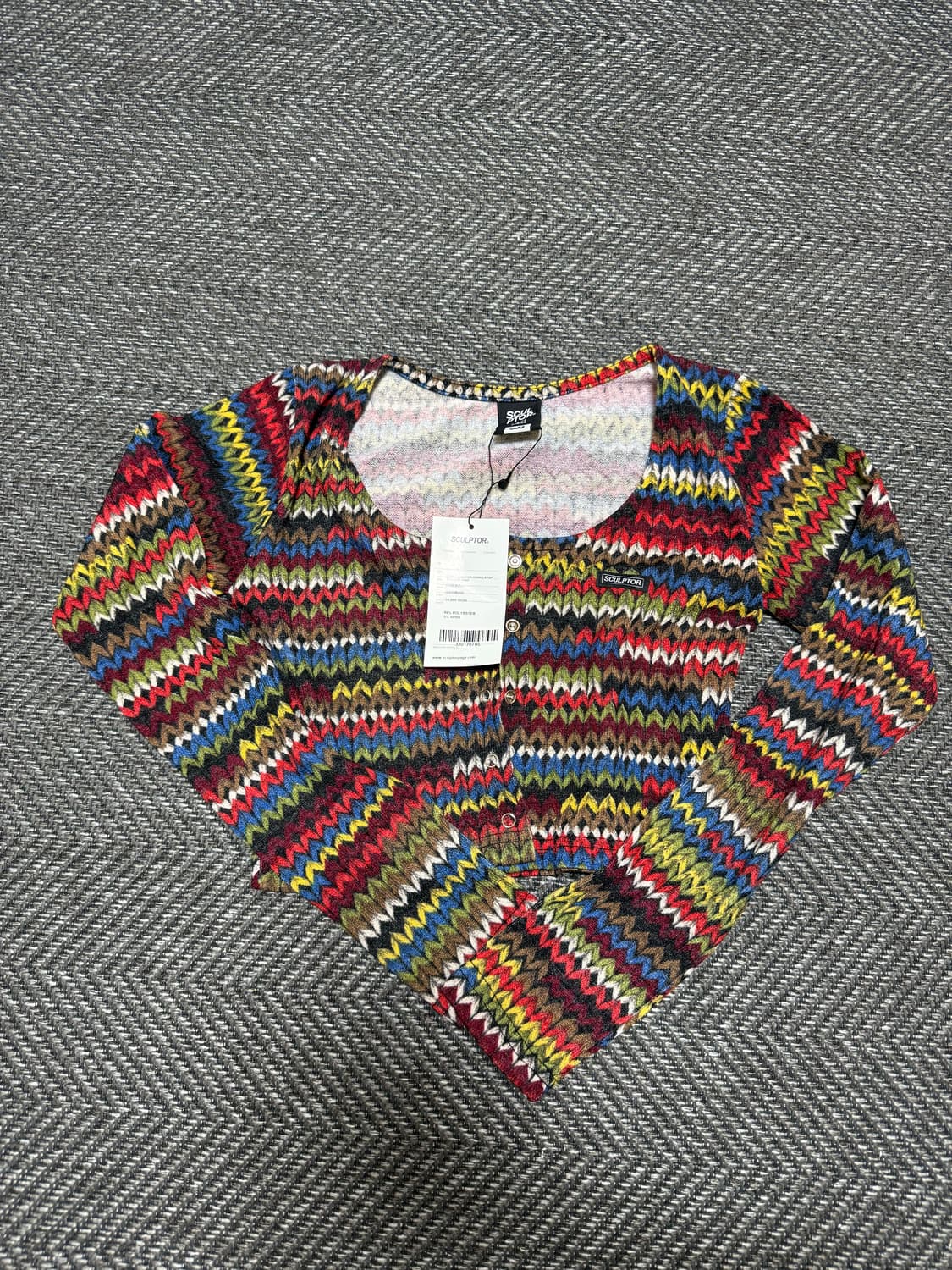 스컬프터 크롭 가디건 상품이미지1