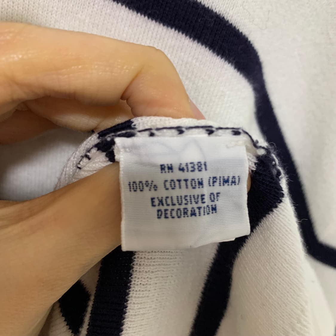 폴로 스트라이프 롱슬리브 긴팔 니트 L 빈티지 남녀공용 상품이미지5