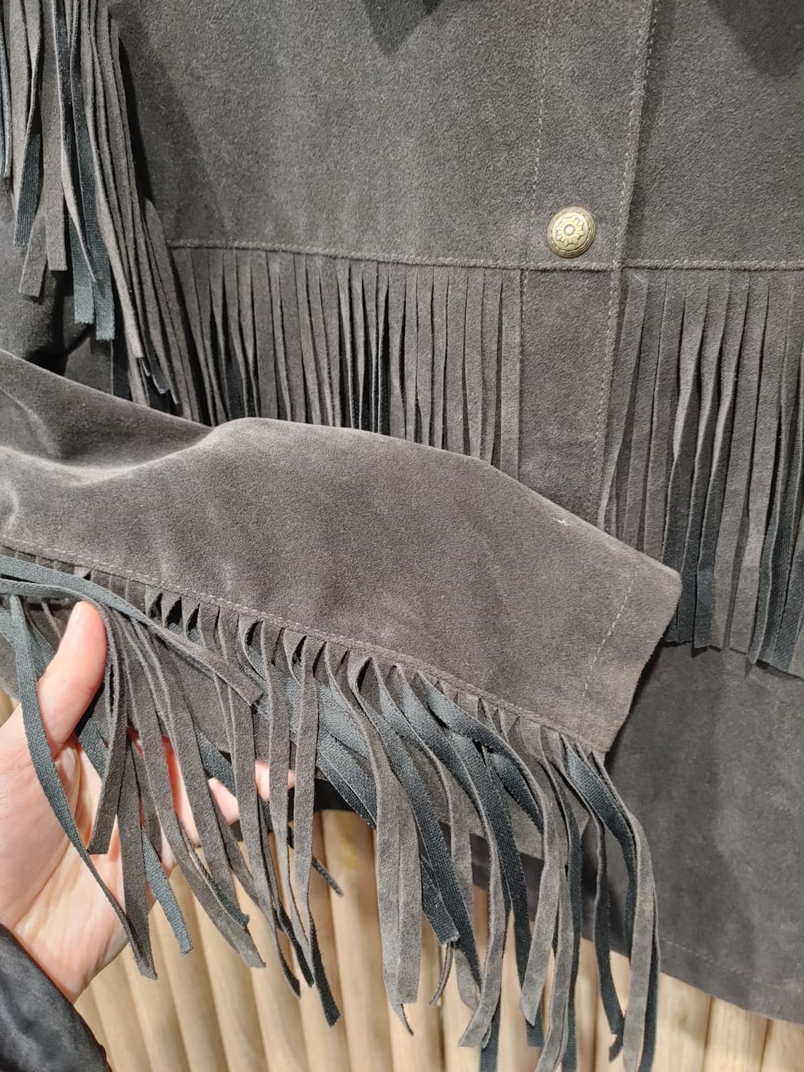 무배) 빈티지 웨스턴 프린지 자켓 - S 상품이미지4