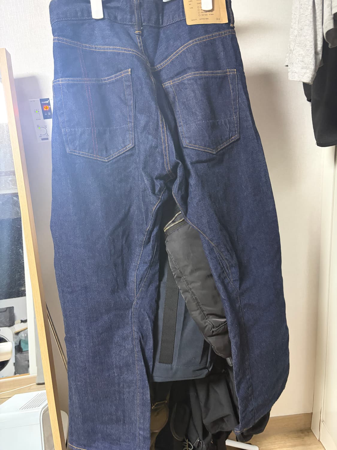 아나크로놈 context DRAPING STARIGHT DENIM 32 상품이미지2