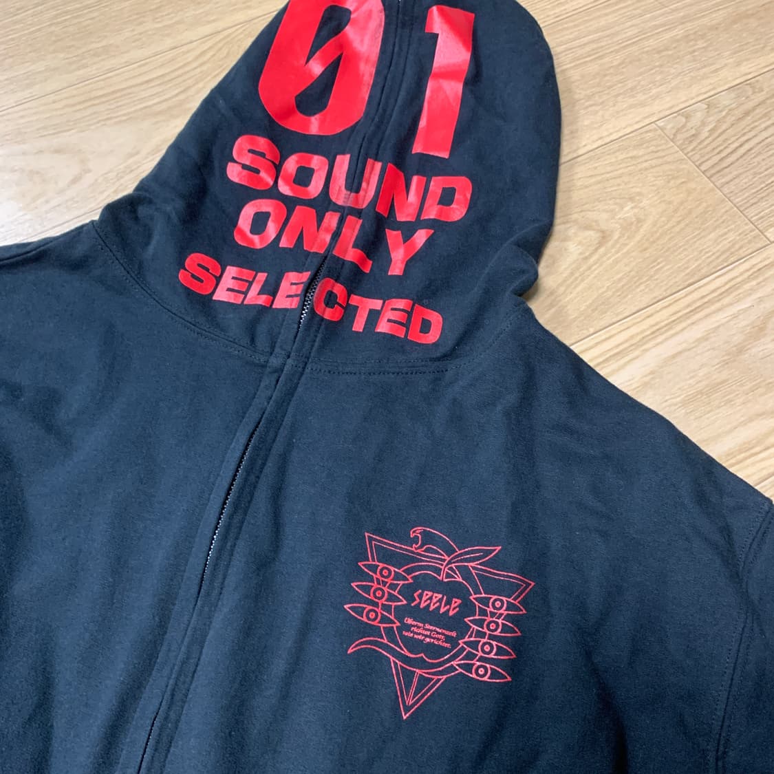 XL)에반게리온 제레 sound only 후드집업 상품이미지2