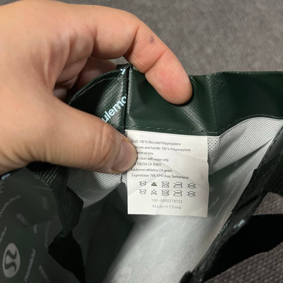 룰루레몬 가방 그린 상품이미지4