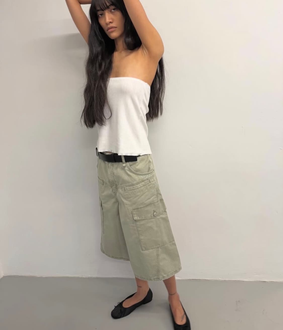 자라 카고 조츠 버뮤다 팬츠 상품이미지2