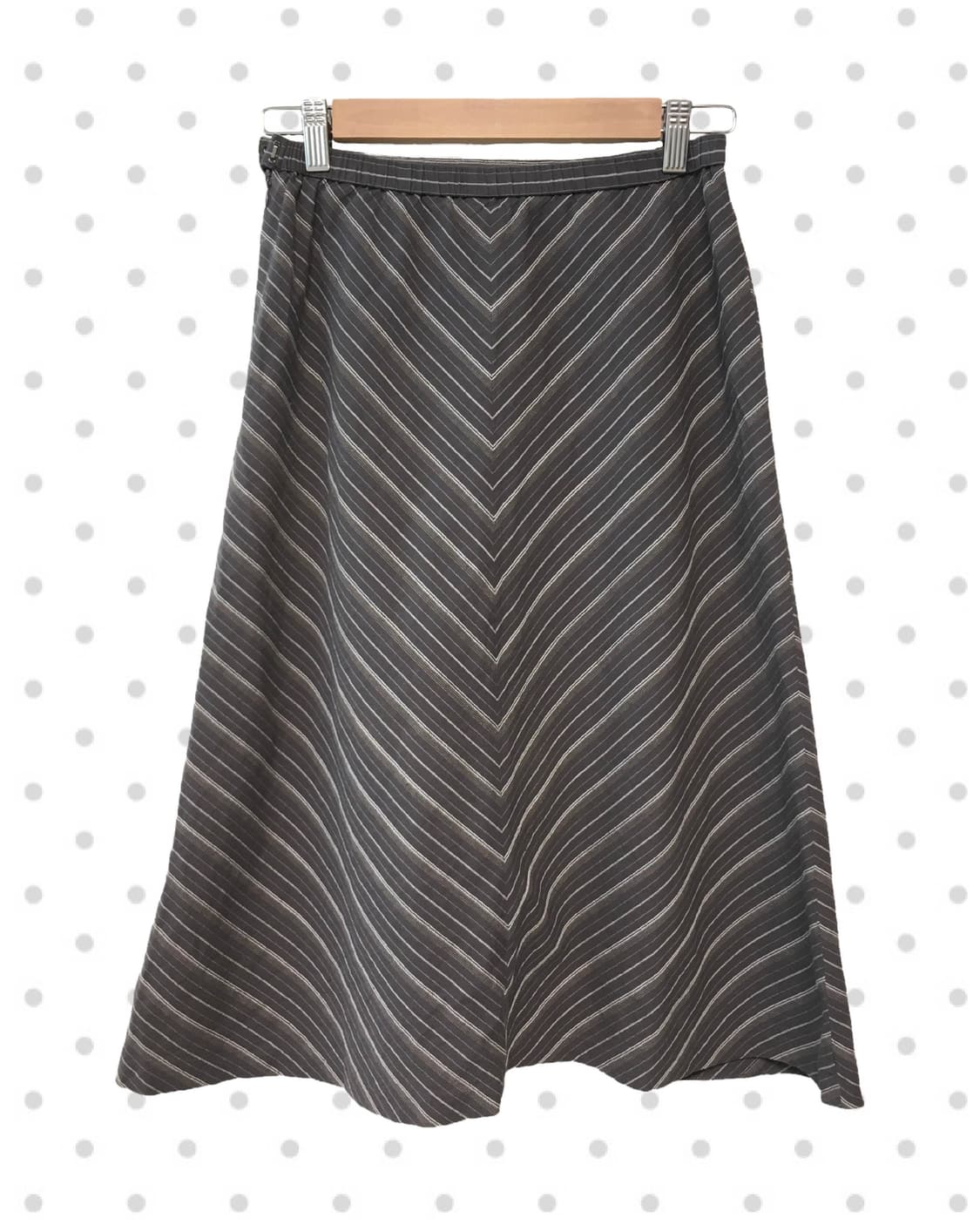 vintage chevron stripe skirt cocoa 상품이미지6