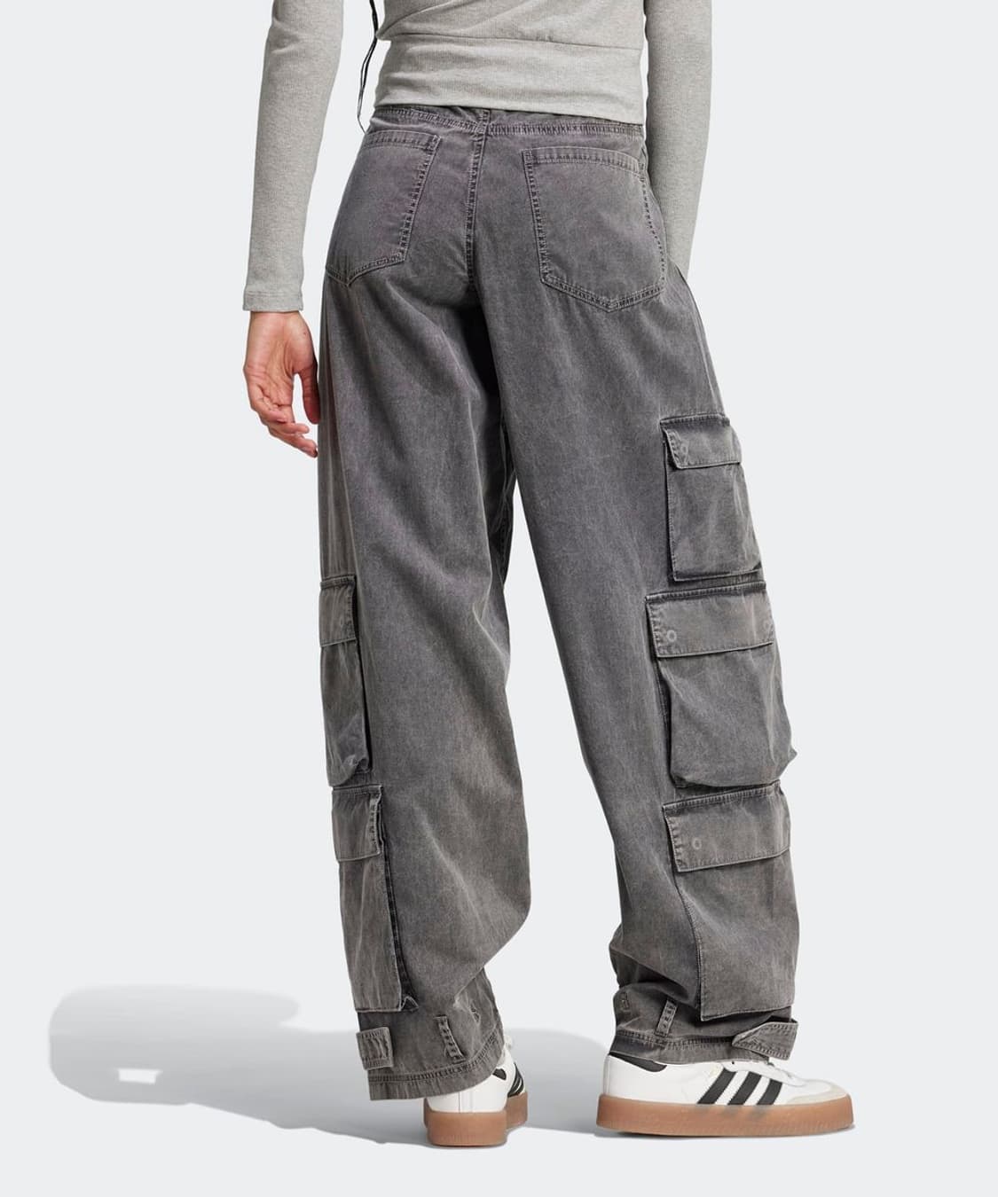 아디다스 오리지날 adidas 블랙 카고 데님 팬츠 상품이미지2