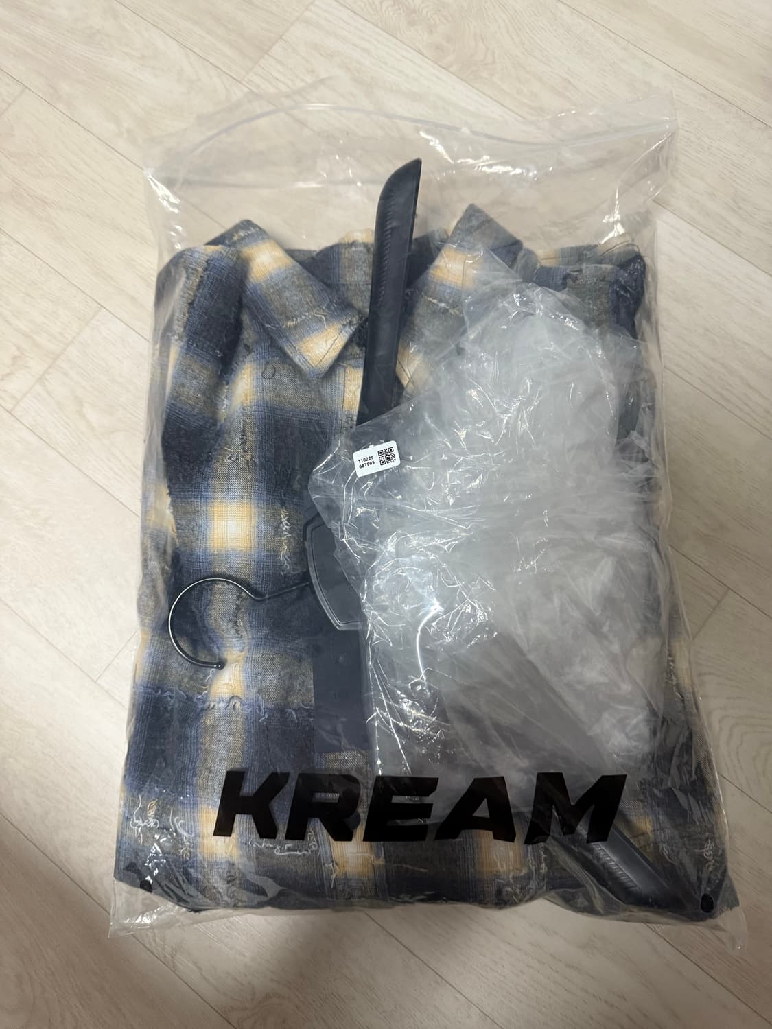 준지 그리드 셔츠 옐로우 상품이미지2