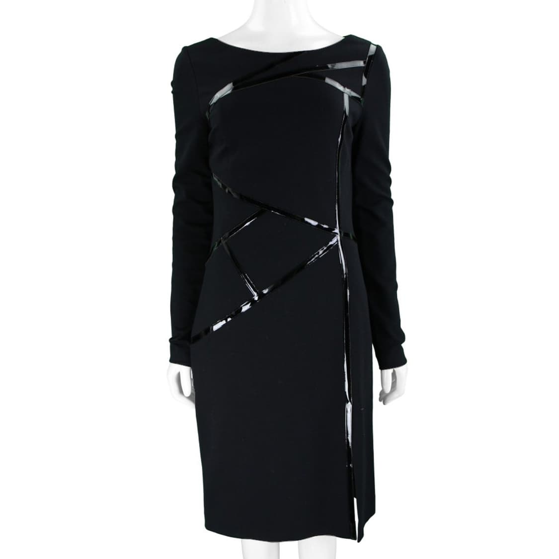 베르사체 에나멜 라인 미디 드레스 상품이미지1