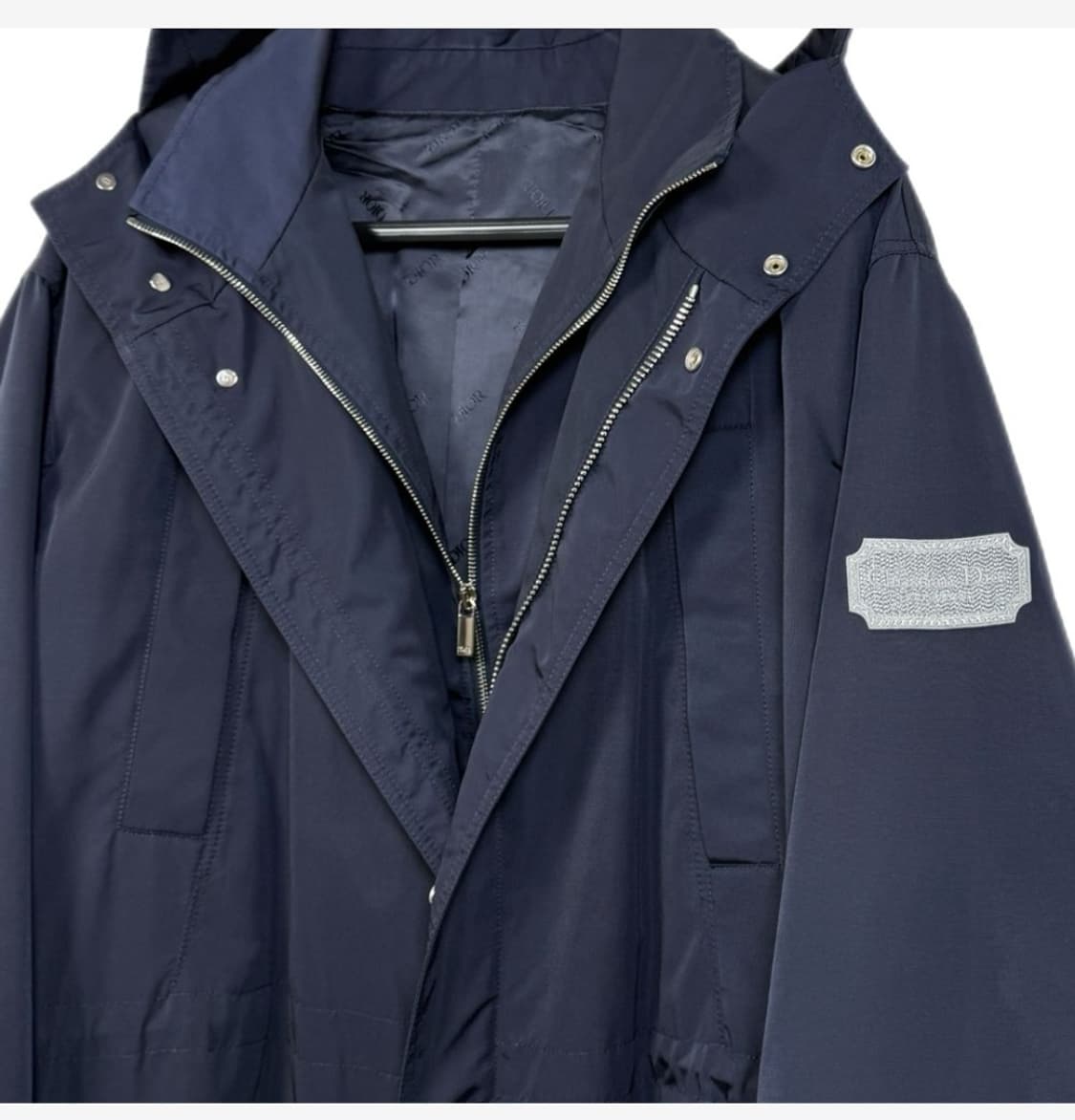 디올 네이비 후드 파카 바람막이 54사이즈 110 상품이미지3