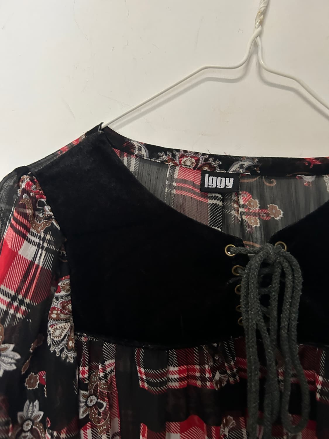 체크 미니 원피스  상품이미지2