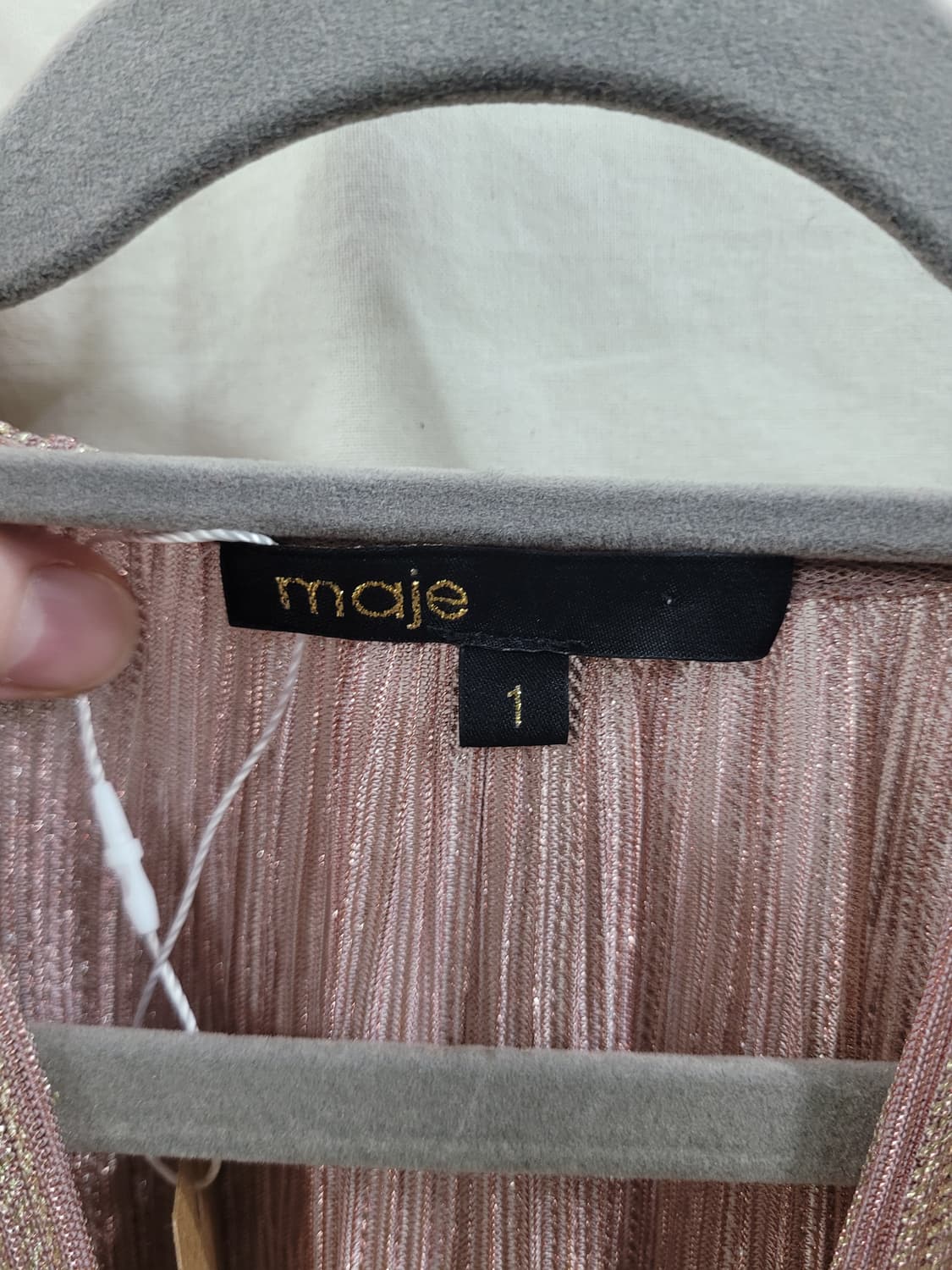 마쥬 maje 스판 긴팔 미디 원피스 S 상품이미지3
