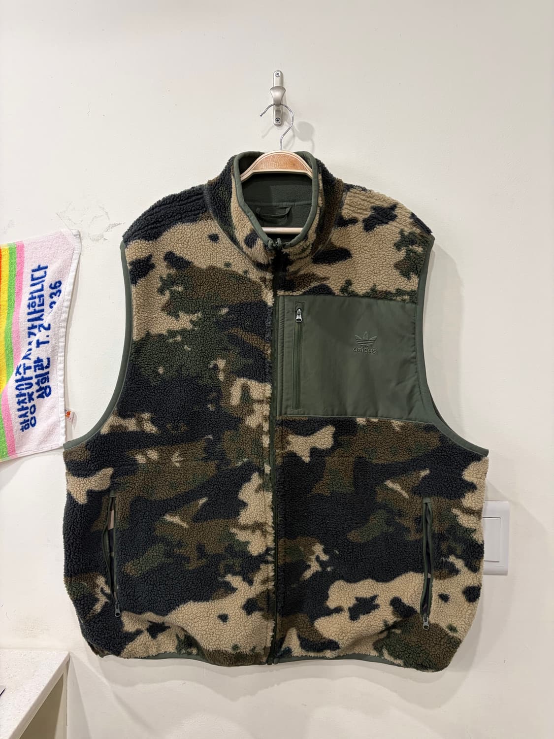 123. 아디다스 카모 후리스 조끼 베스트 상품이미지1