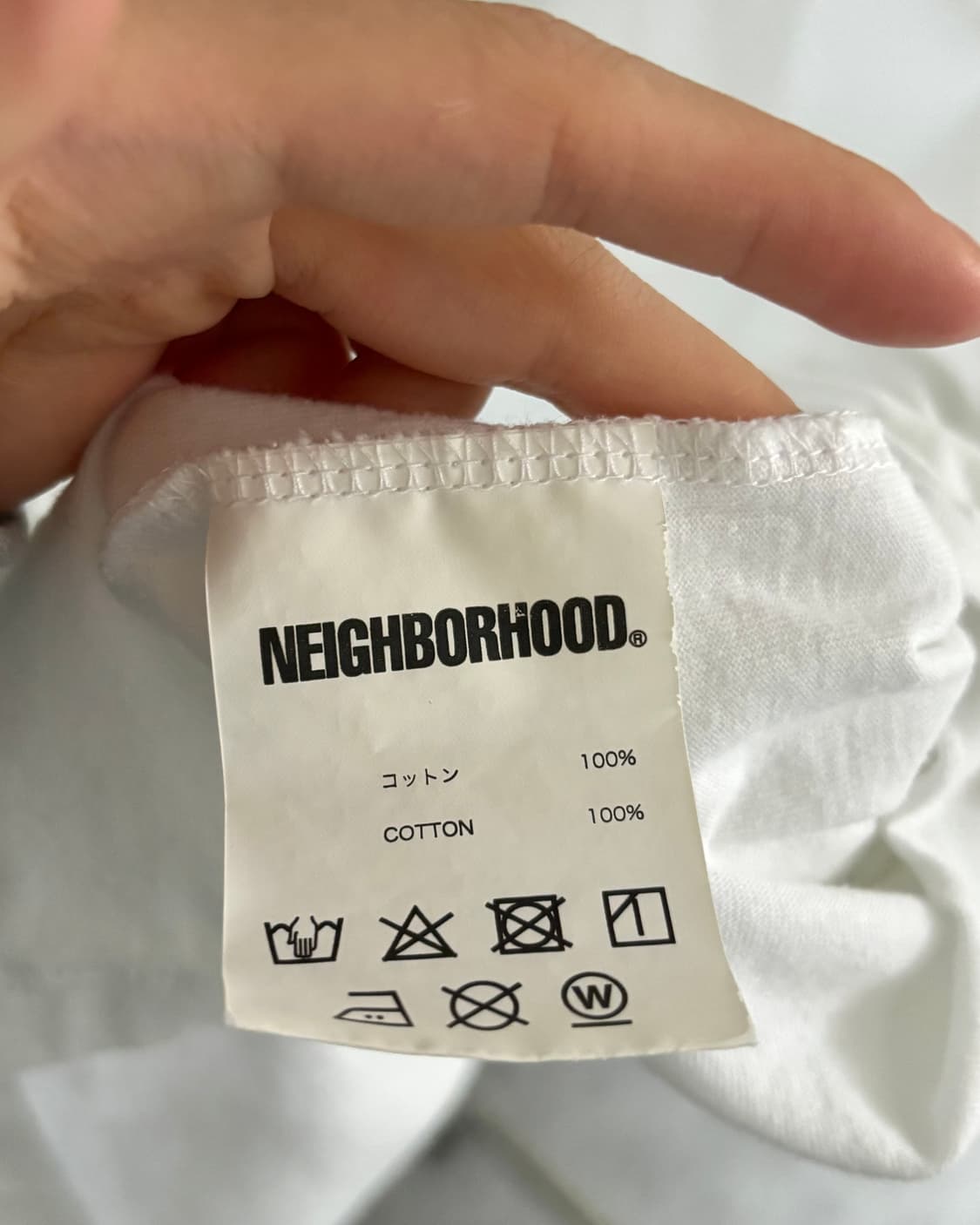 NEIGHBORHOOD® 네이버후드 화이트 로고 롱슬리브 상품이미지8