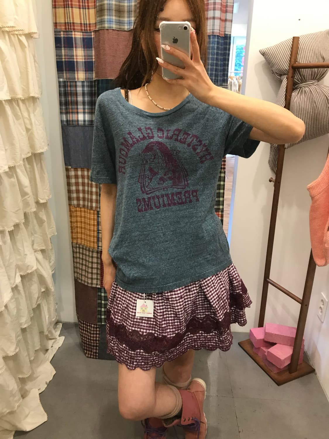 히스테릭글래머 블루 반팔티  상품이미지2