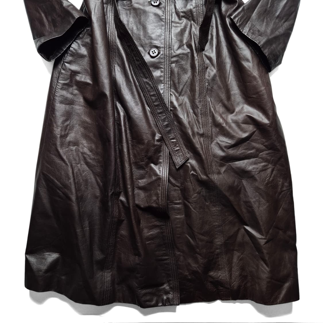 [OS] JPN VTG 소가죽 벨티드 코트 상품이미지5