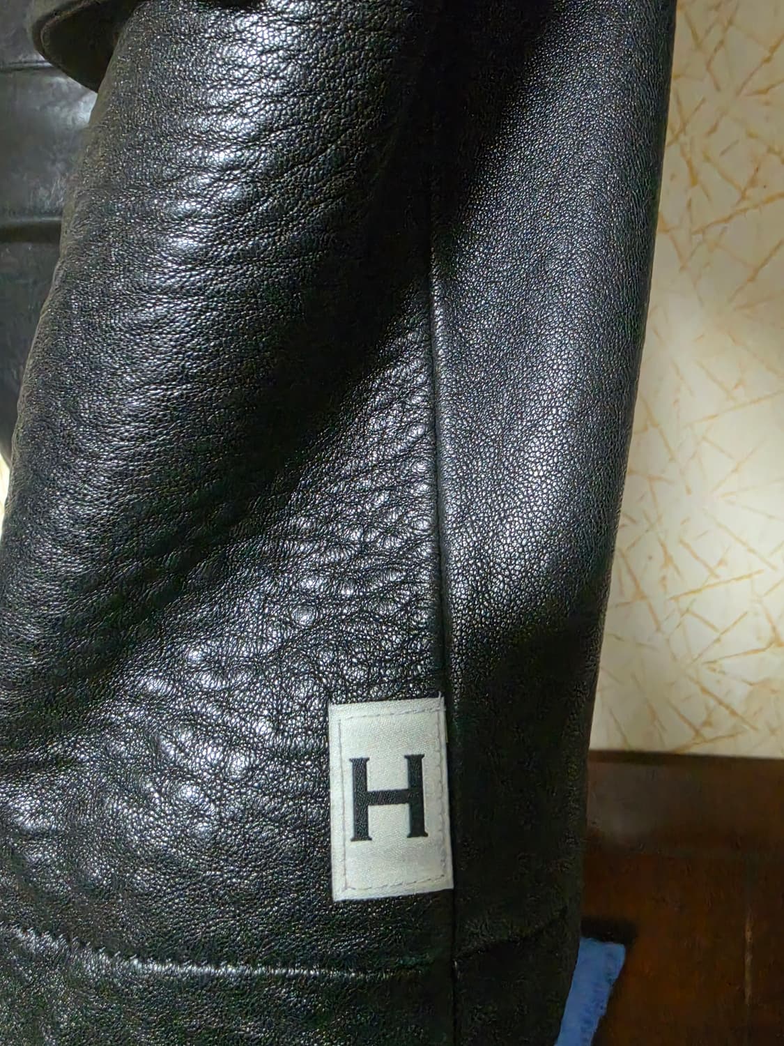 25fw 헤리티지플로스 크레스트 레더 필드 자켓/블랙 사이즈 M(105) 상품이미지2