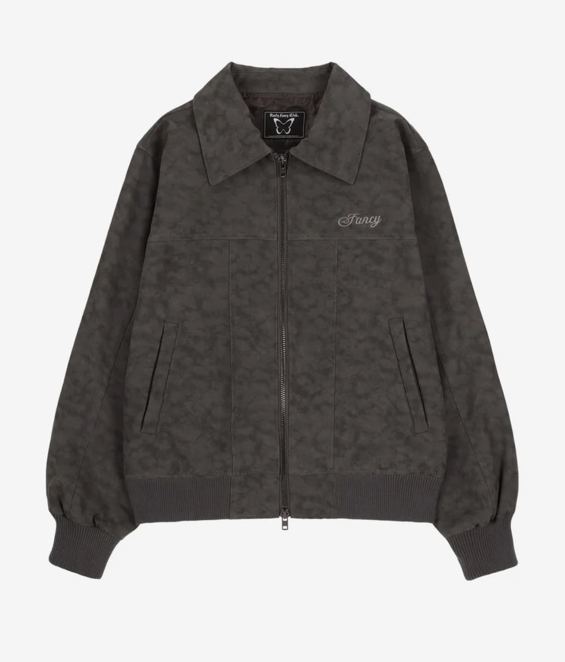 팬시클럽 하이드 스티치 레더자켓 그레이 상품이미지2