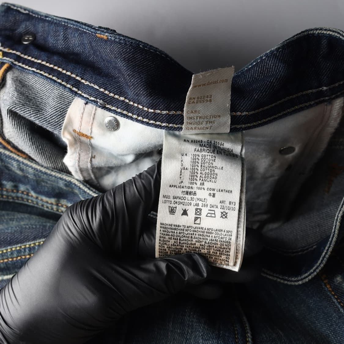 디젤 사파도 008Y3 레귤러 슬림 스트레이트 데님 30 상품이미지8