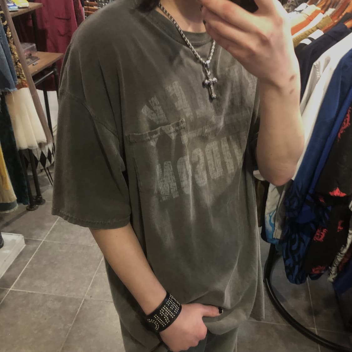 [NO.9] 할리데이비슨 y2k 포켓 그런지 반팔 티셔츠 상품이미지2