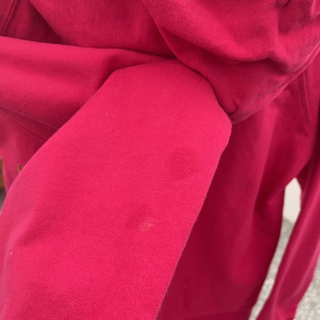 갭 올드스쿨 Y2K 핫핑크 약기모 후드집업 L C08205 상품이미지7