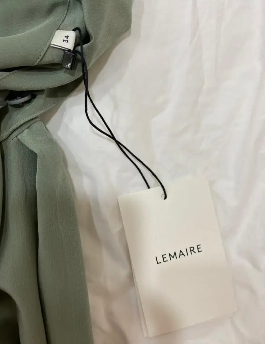 르메르 실크 하이넥 실크 블라우스 새상품 상품이미지5