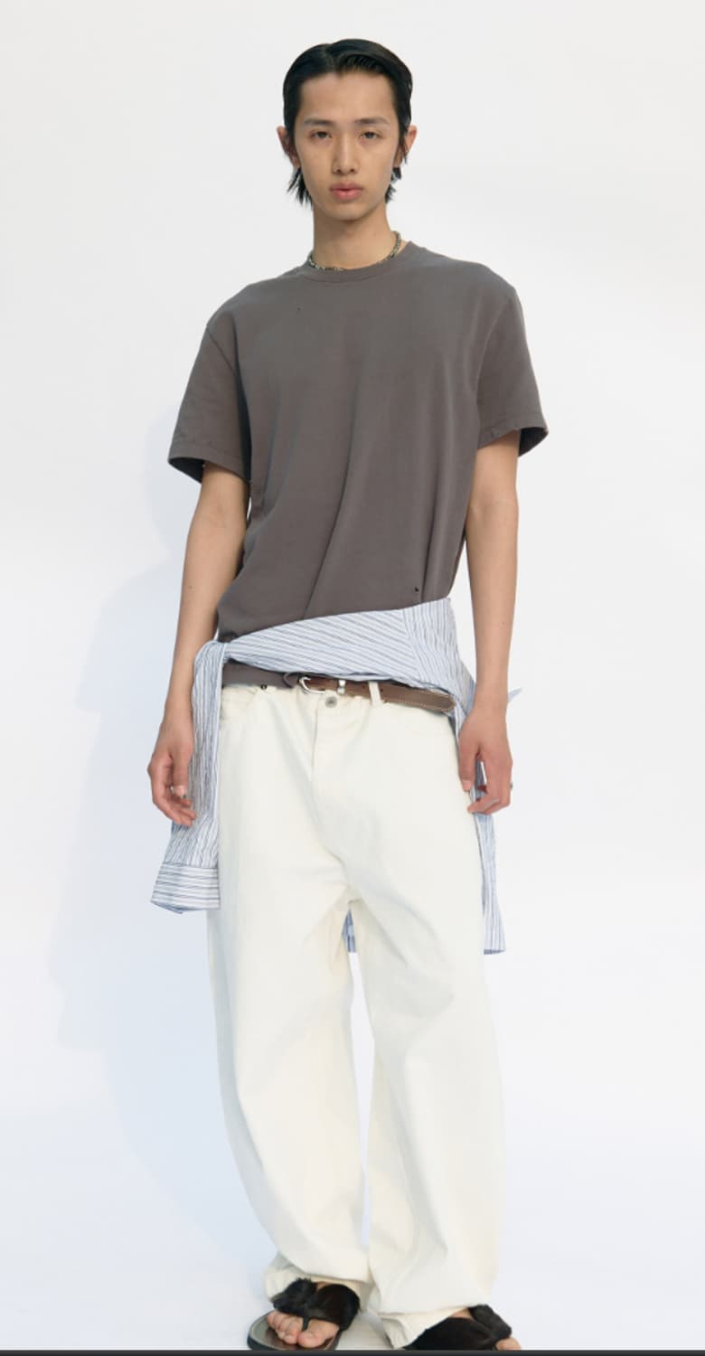 쿠어 데미지드 크롭 티셔츠 coor 상품이미지3