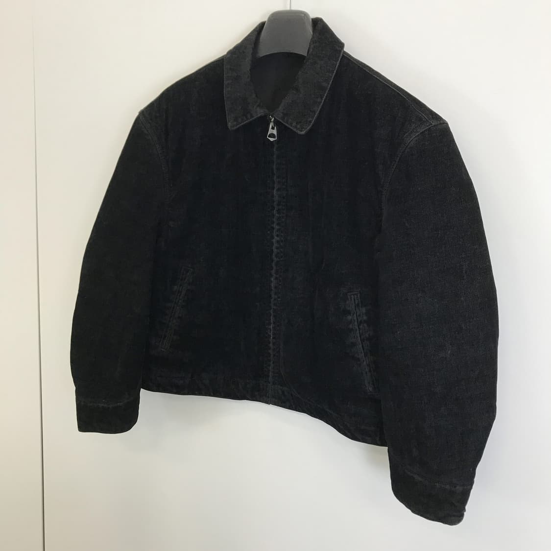 자라 신형 릴렉스핏 벨루어 크롭 워크자켓 [L] 상품이미지2