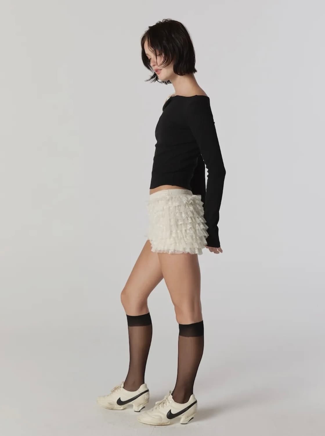 glowny POLLY LACE BLOOMER SHORTS (IVORY) 상품이미지3