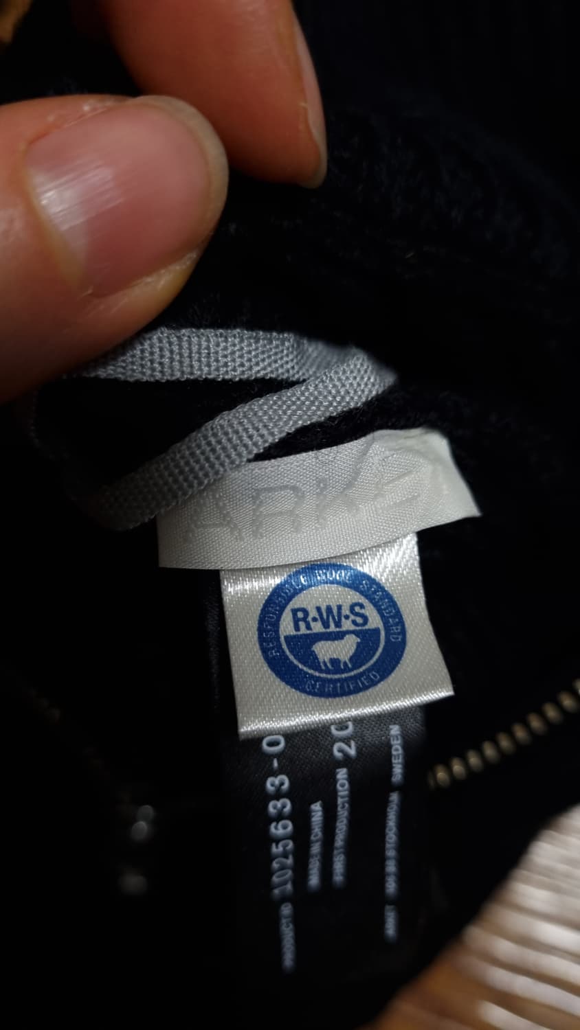 ARKET 하이넥 반집업 울 베스트 F 상품이미지10