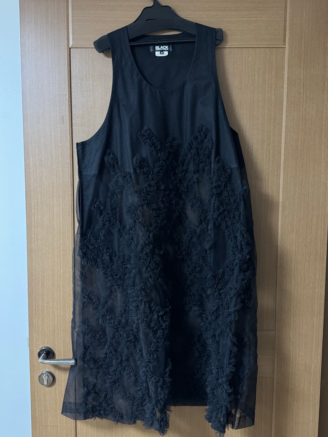 블랙 꼼데가르송 24FW 오간자 프릴 원피스 (M) 상품이미지2