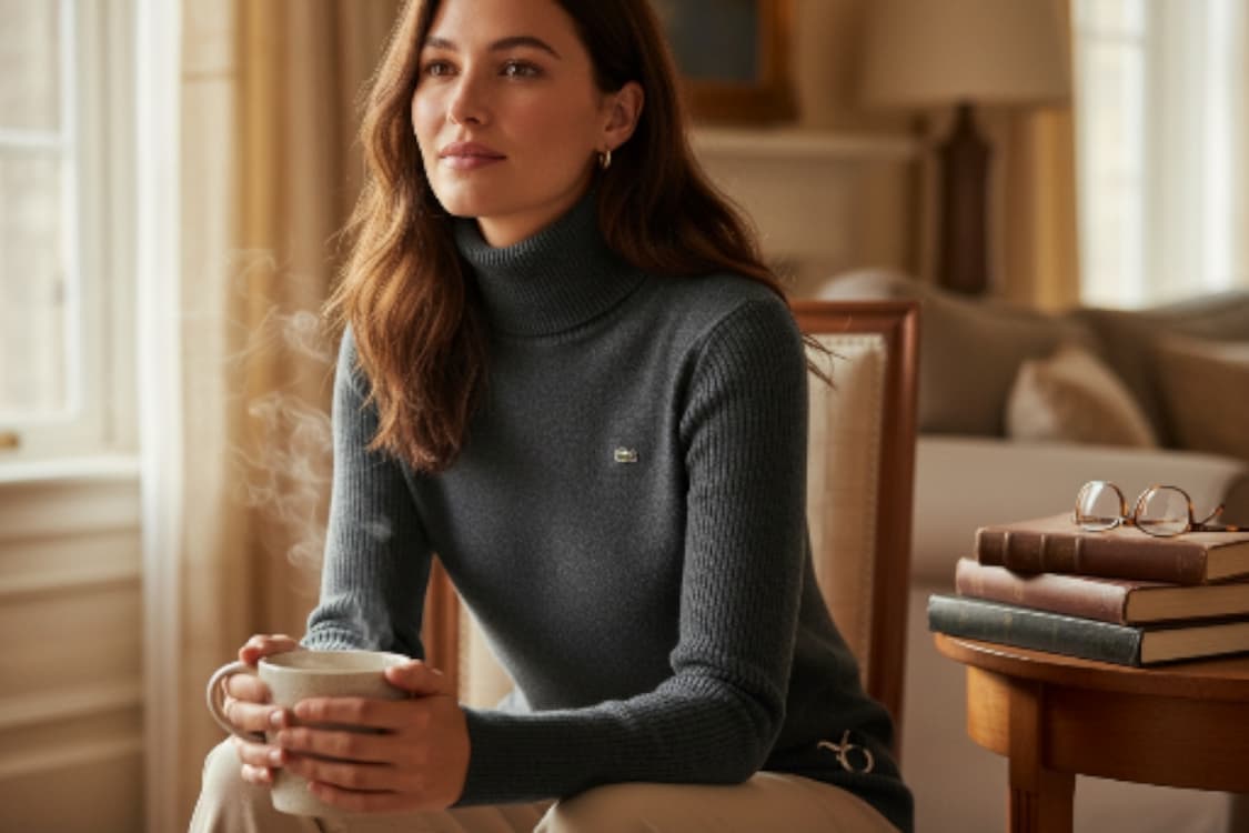 LACOSTE 울 100% 롱 니트 원피스 / 사이즈 95 상품이미지2