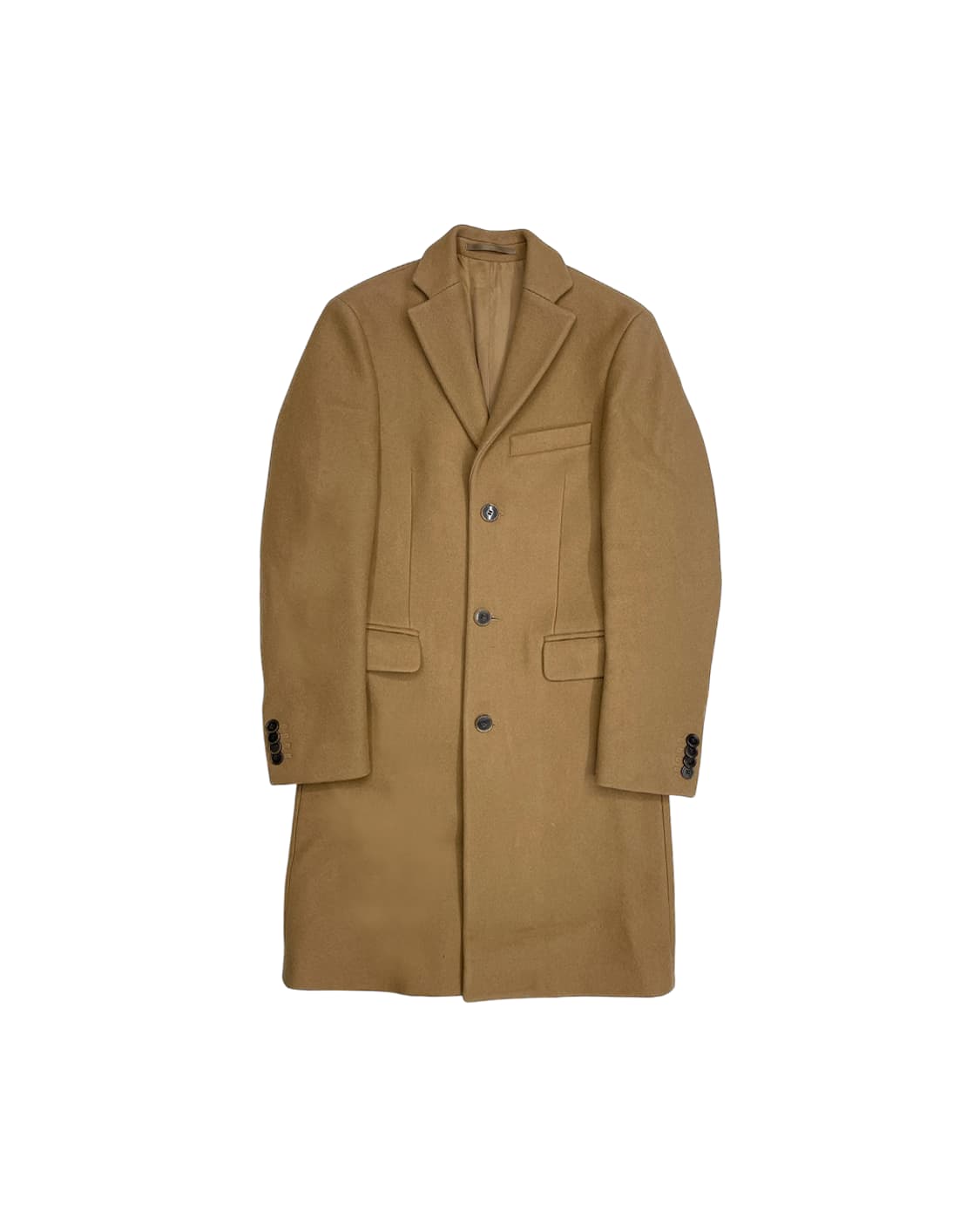 아크네 스튜디오 싱글 브레스티드 울 코트 카멜 상품이미지4