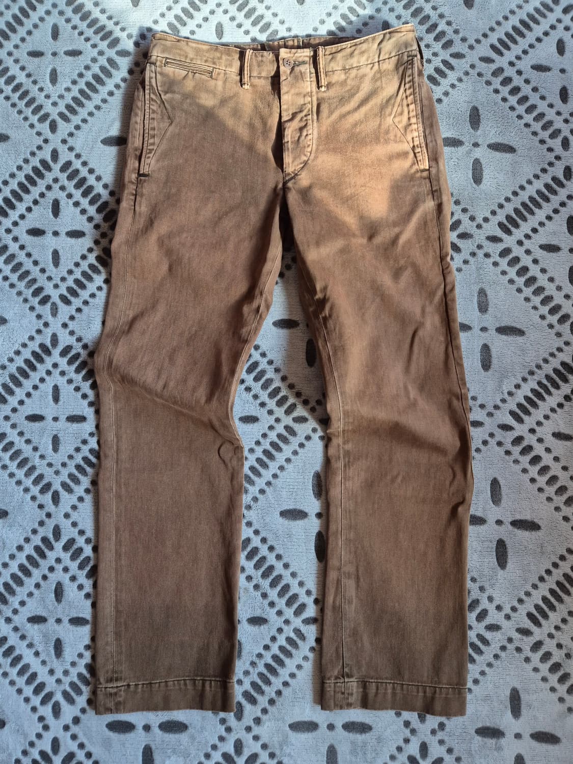 rrl 더블알엘 브라운 워크 치노 팬츠 상품이미지1