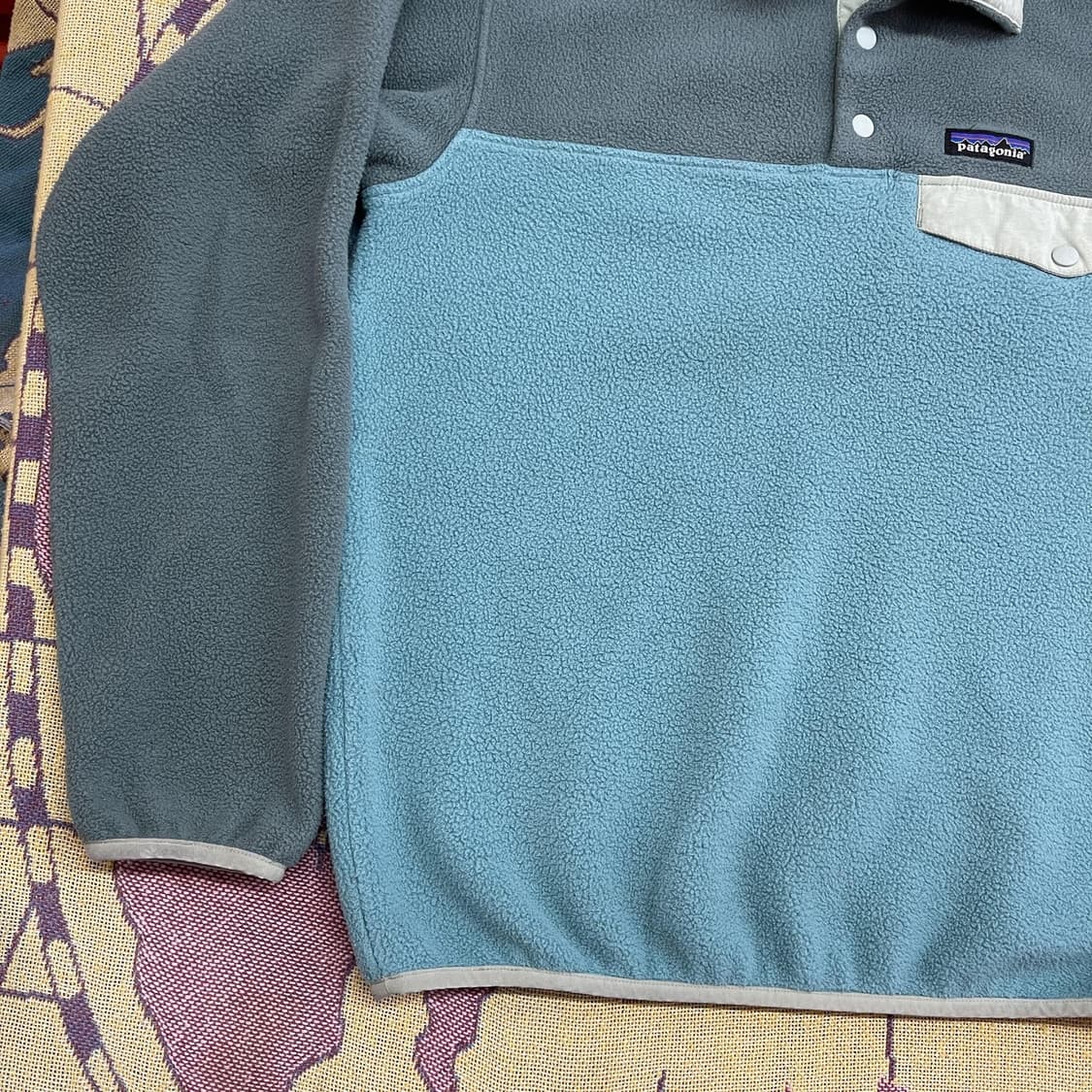 10s 파타고니아 신칠라 스냅-T 그레이/스카이블루 상품이미지5