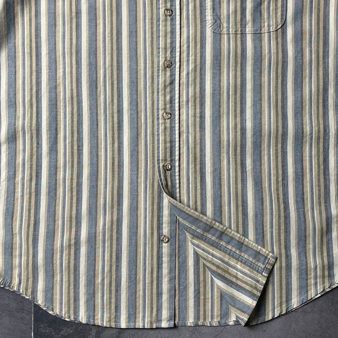 CARHARTT 칼하트 빈티지 스트라이프 반팔 워크 셔츠 A00917 상품이미지4