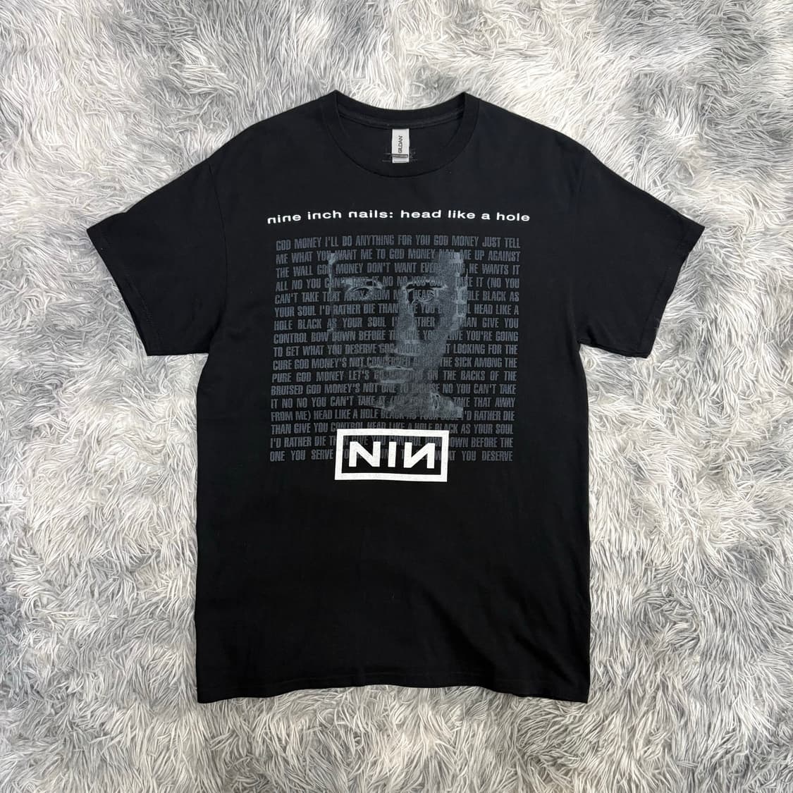 나인인치네일스 NIN head like a hole 티셔츠 상품이미지1