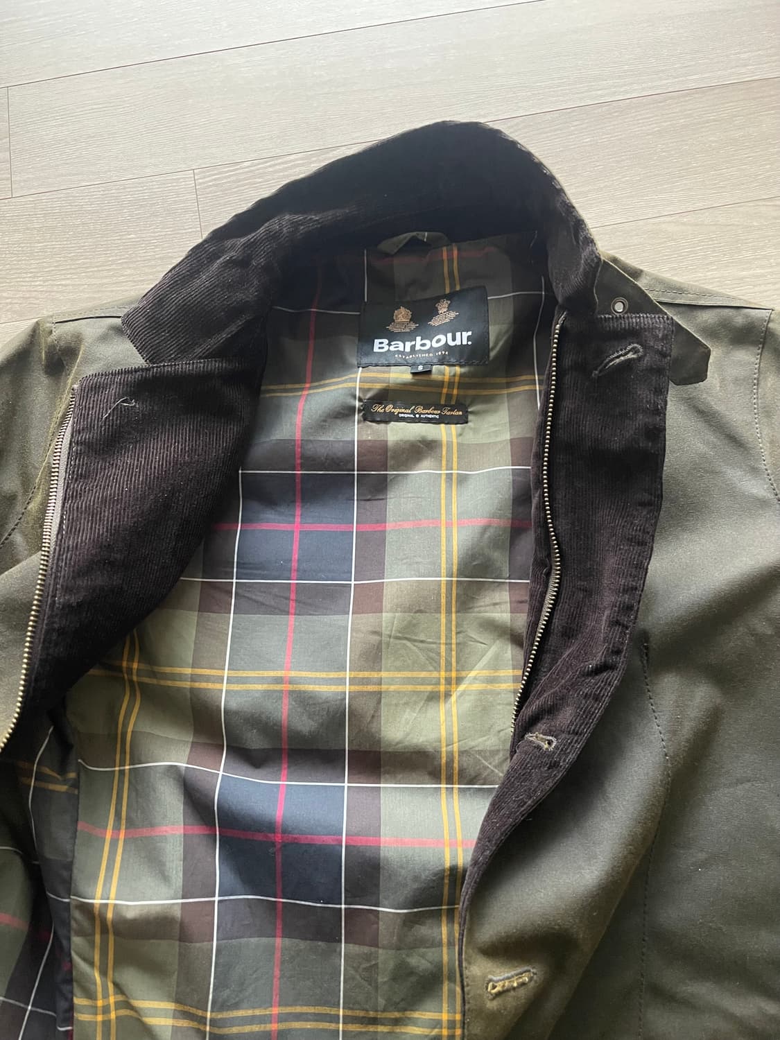 바버 왁싱 하이넥 재킷 상품이미지4