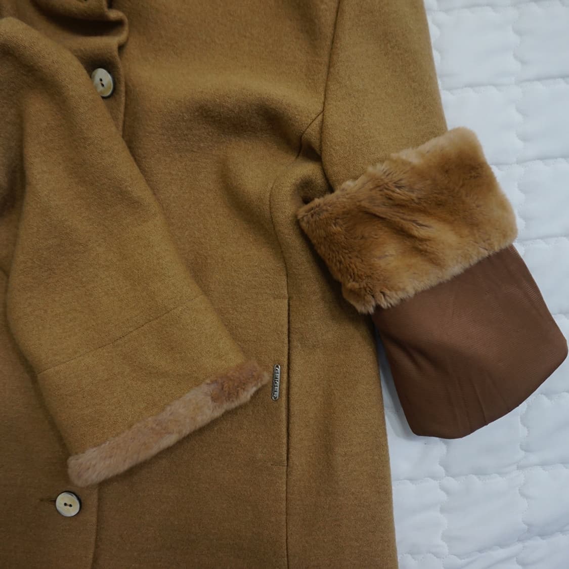 호주 국내매장판 가이거 울 후드 롱 코트 여성 L 사랑봉봉 상품이미지6