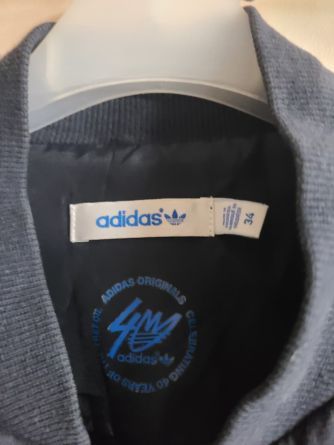 아디다스 네이비 퀼팅 봄버 자켓(55) 상품이미지4