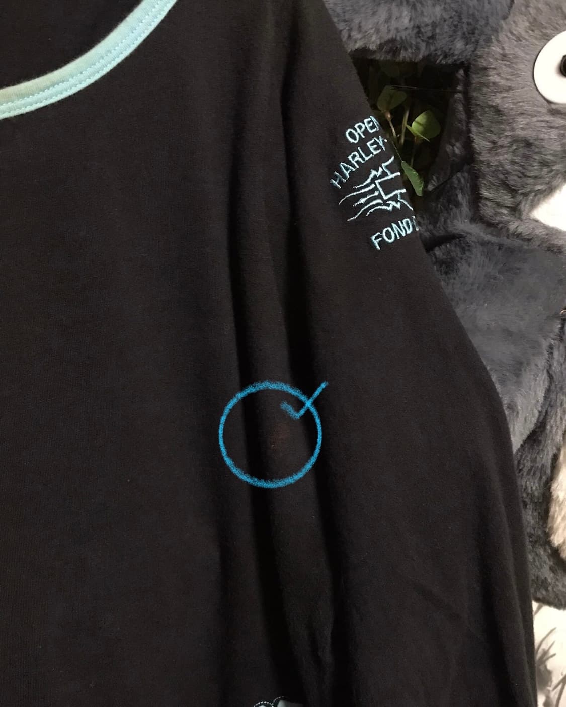 할리데이비슨 민트 자수 레이어링 롱 슬리브 상품이미지8