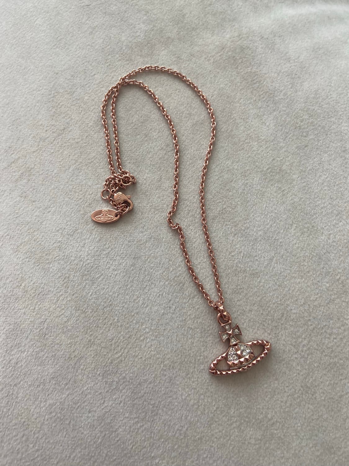 비비안웨스트우드 메이페어 바스릴리프 핑크골드 목걸이 새상품 상품이미지1