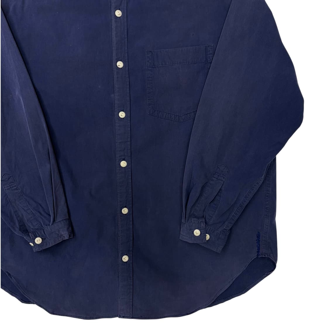 90s 이세이 미야케 Hai 스포팅 기어 네이비 워크 셔츠 XL 상품이미지3