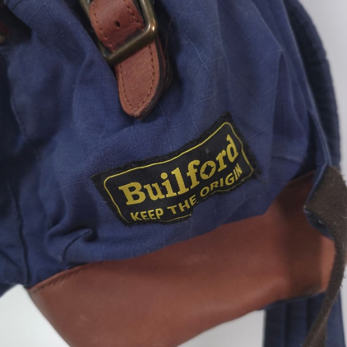 BUILFORD 네이비 캔버스 레더 백팩 상품이미지9