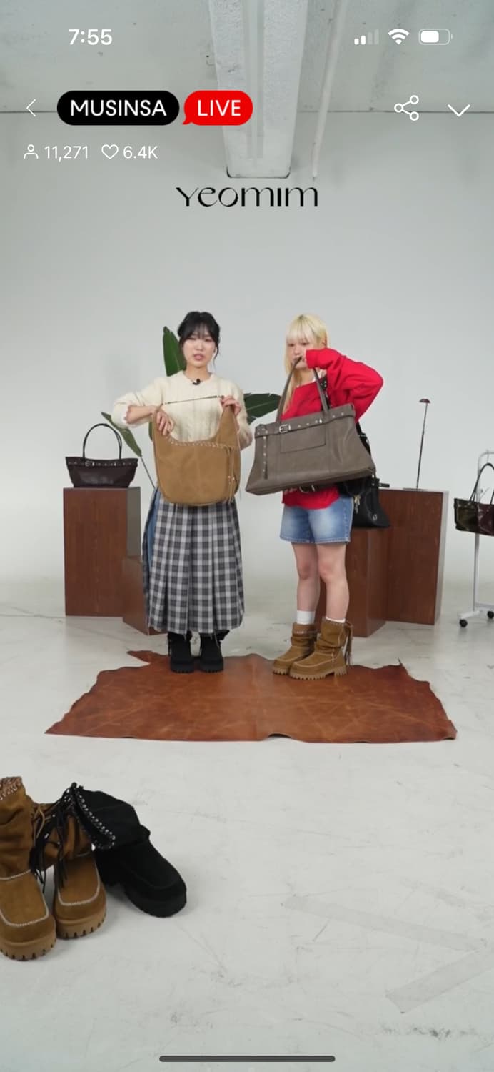 [새상품] 여밈 YEOMIM slacky bag (taupe) / 구매가 상품이미지7