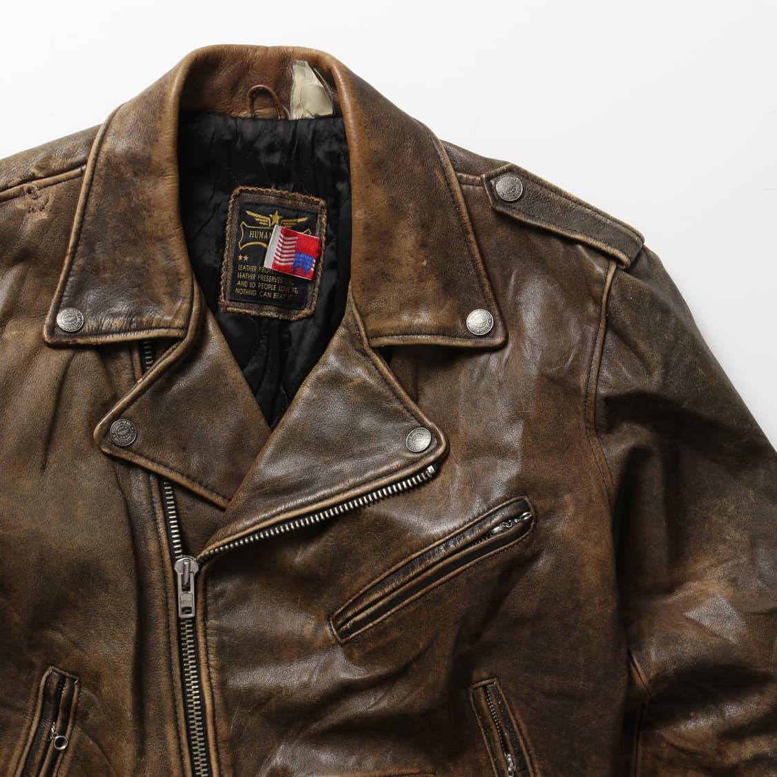 HUMAN BEING 레더 더블라이더 자켓   상품이미지4