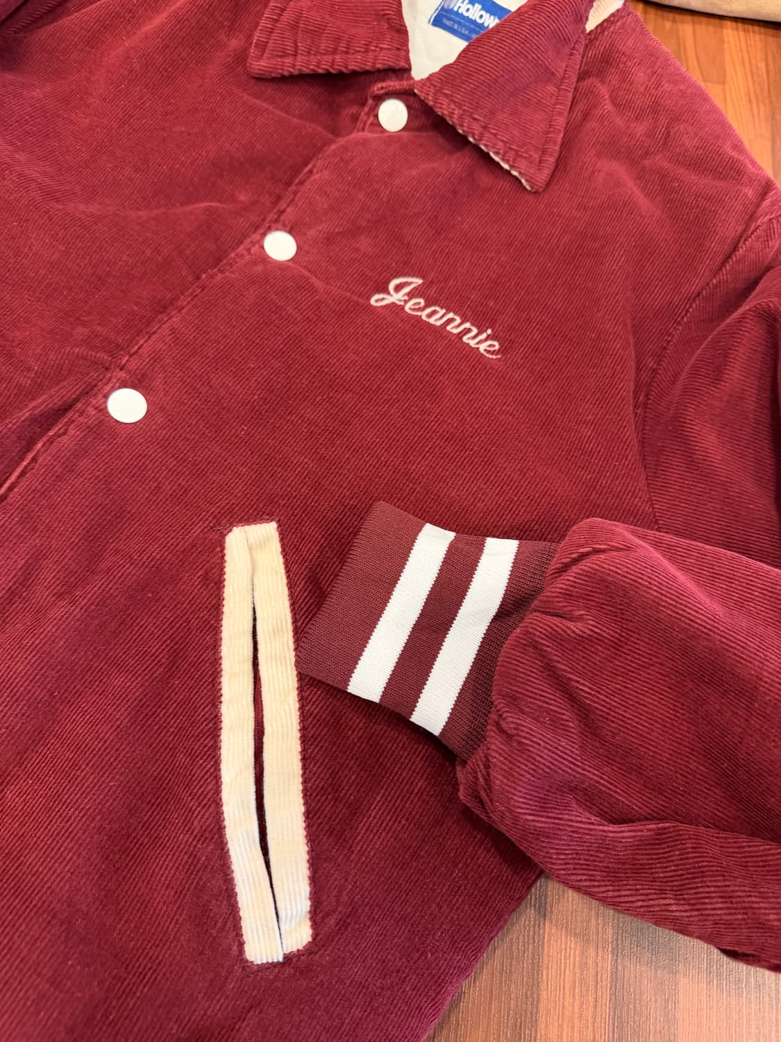 90s Holloway 할로웨이 코듀로이 바시티 자켓 (made USA) 상품이미지8