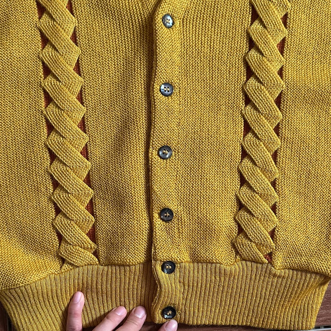 60’s Skm penguin vintage wool cardigan 상품이미지6