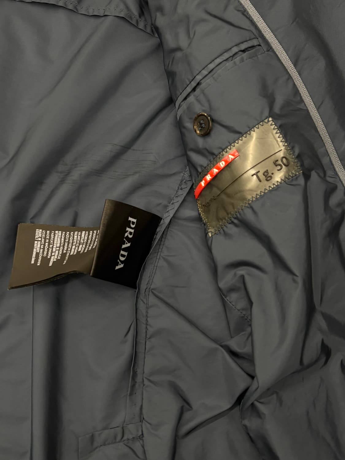 Prada 프라다 딥블루 나일론 블레이저 자켓  상품이미지8